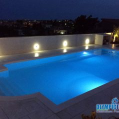 Costruzione piscina led skimemr sfioro Siracusa